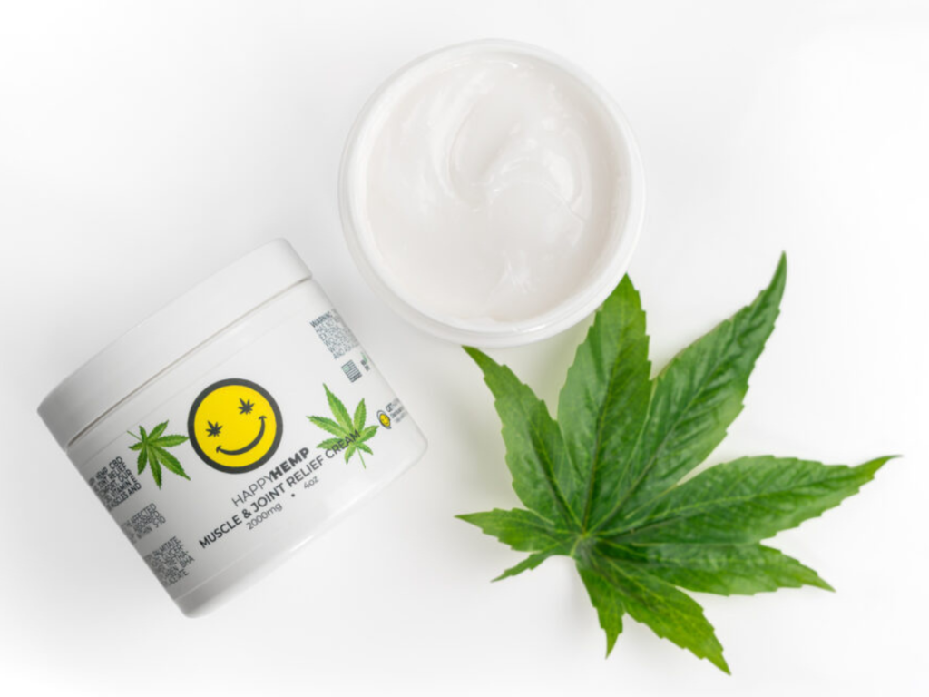 Happy Hemp's CBD Muscle and Joint Relief CreamHappy Hemp's CBD Muscle and Joint Relief Cream