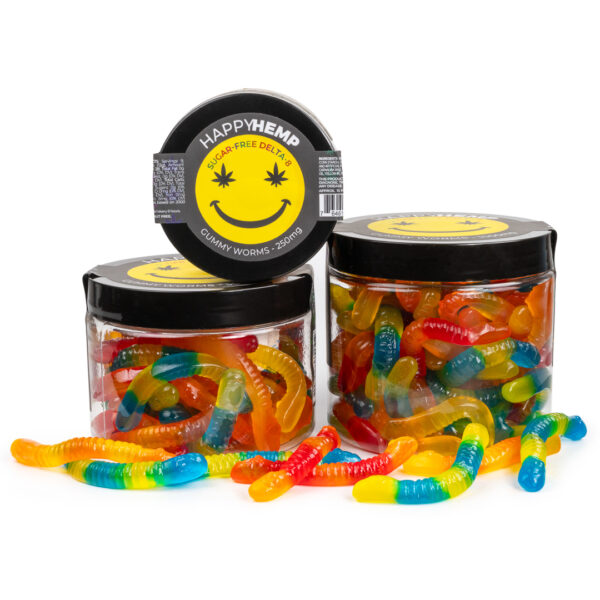 Happy Hemp Sugar Free Delta 8 Gummy Worms